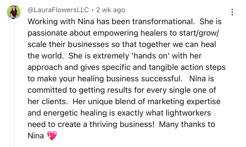 Laura's Testimonials