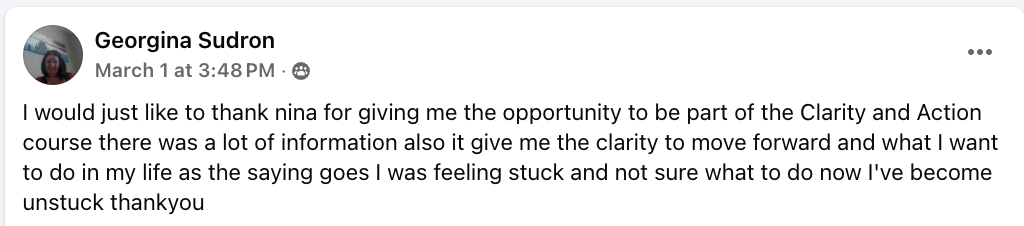Georgina Testimonial