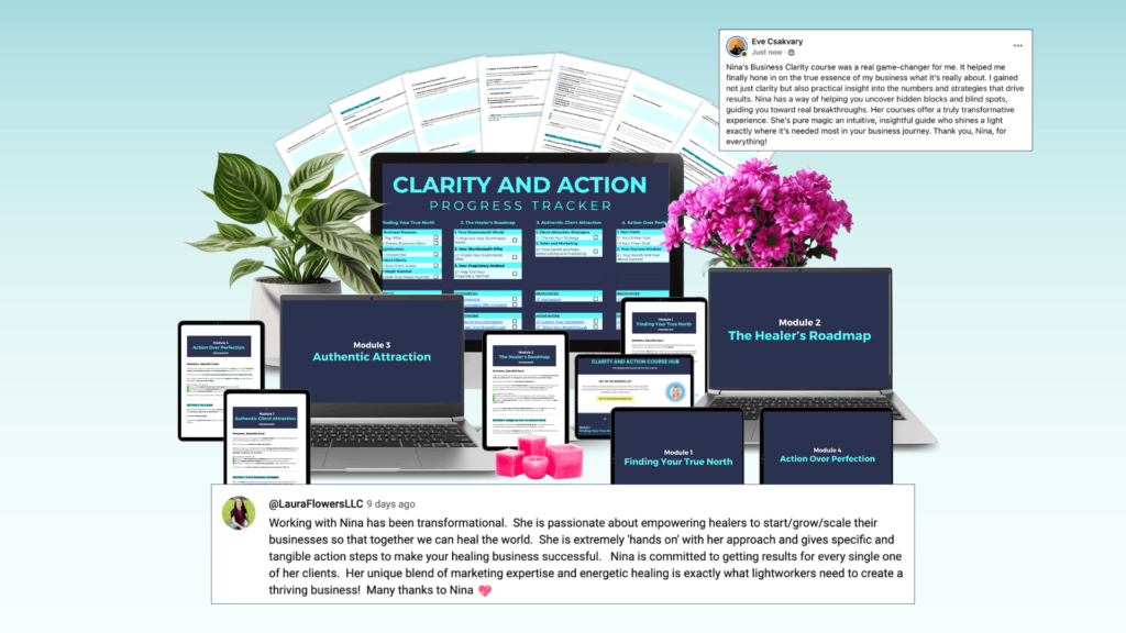 Clarity and Action Business Course for HEalers